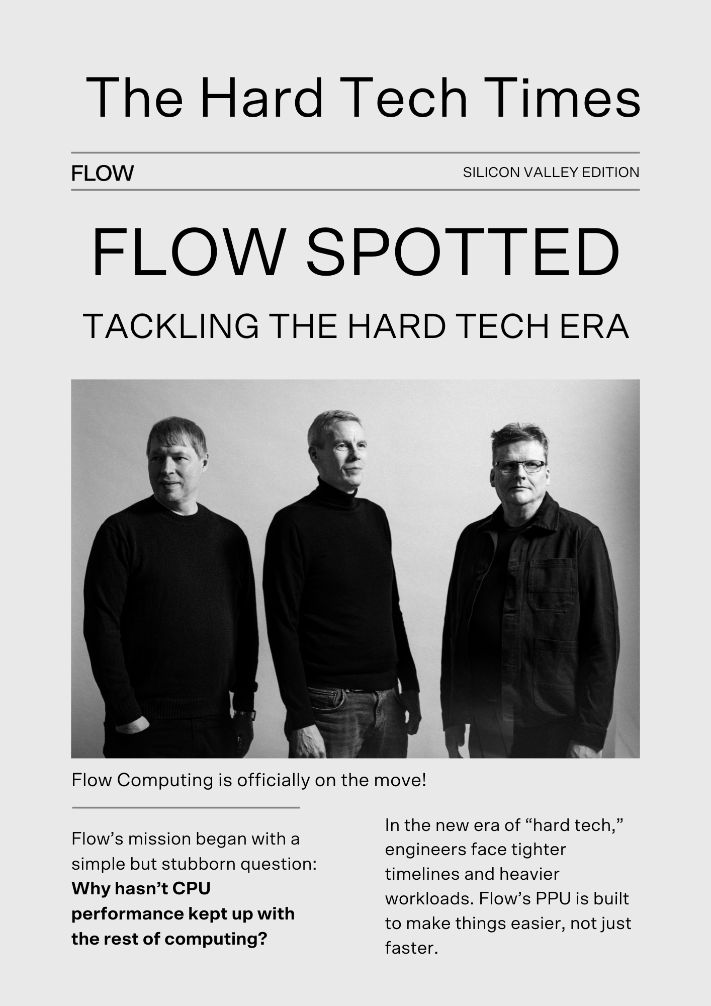 Flow Computing Hard Tech New York Times
