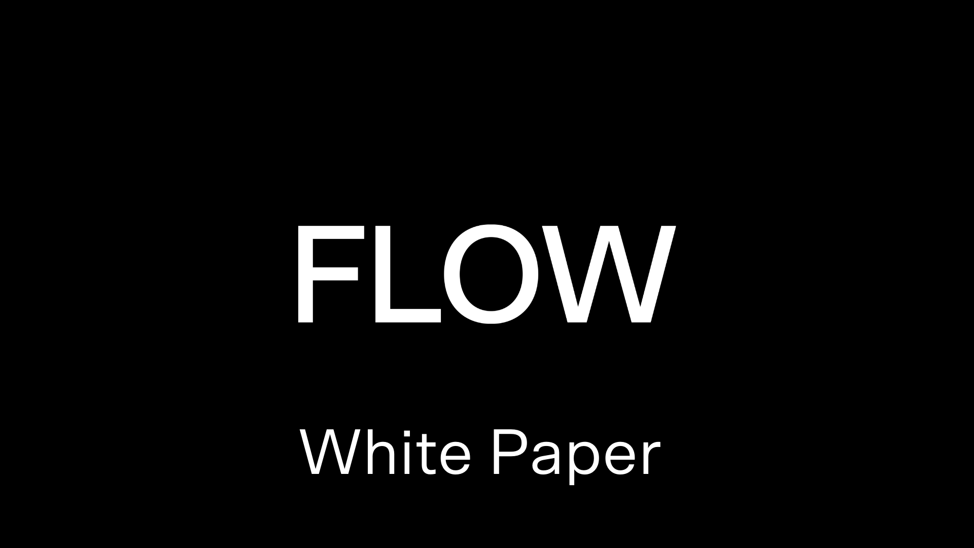 Flow White Paper Martti Forsell