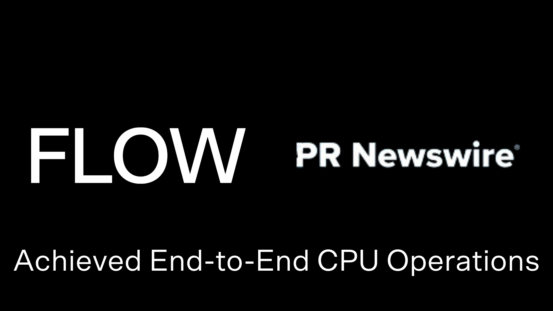 Flows Milestone PR Newswire 2