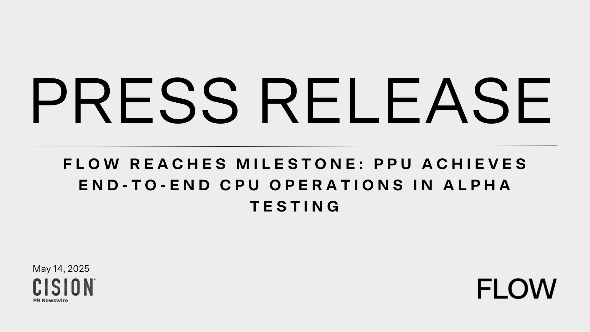 Press RELEASE