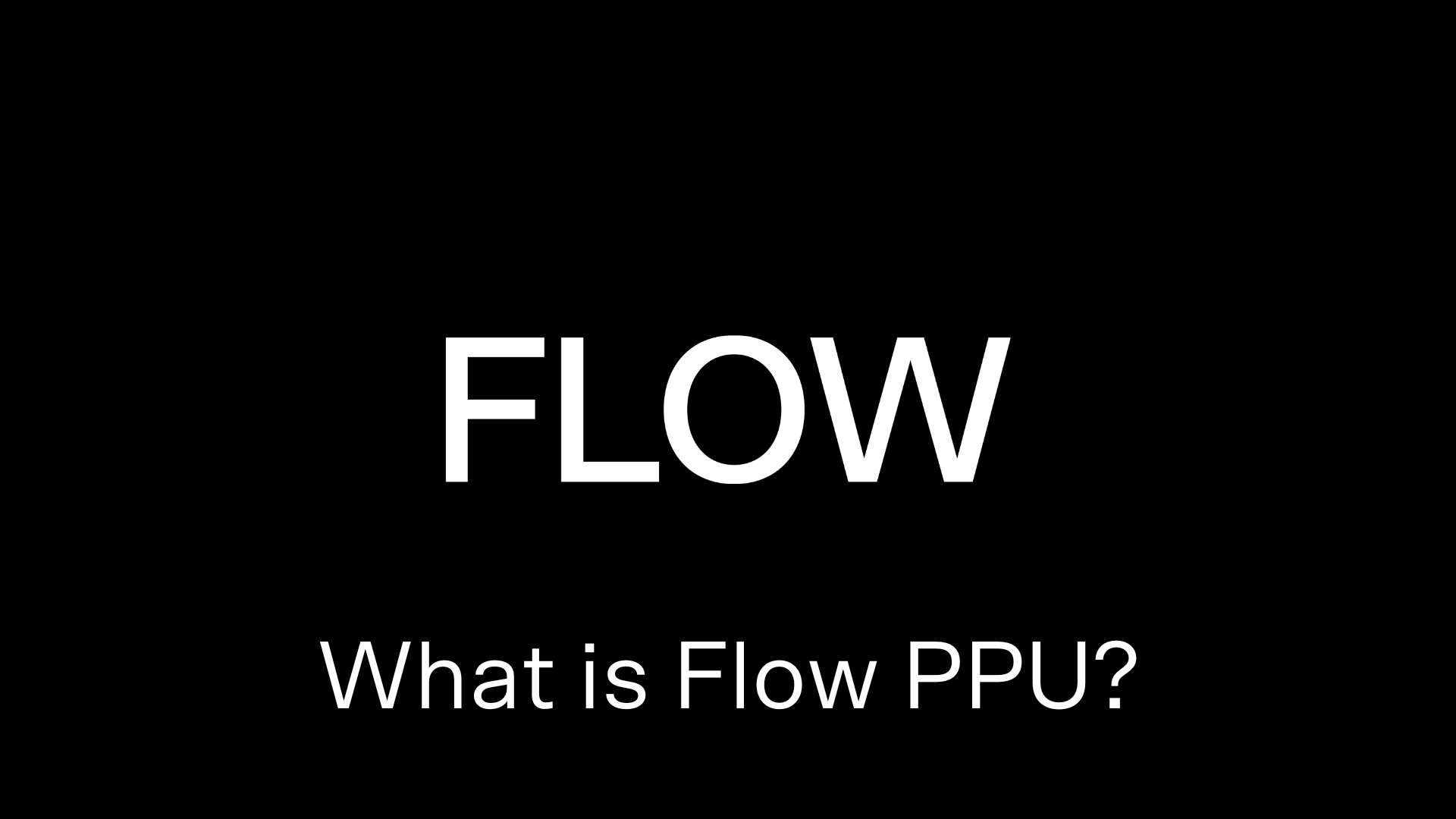 What is Flow PPU